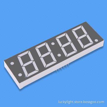 0.94" quadruple green four digit 7 segment LED displays